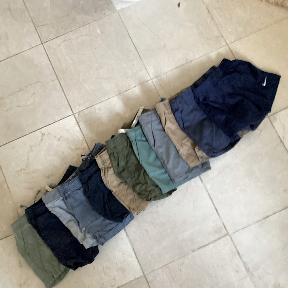 Set of 12 boys 2T shorts. Cat and Jack, Carters and Nike.